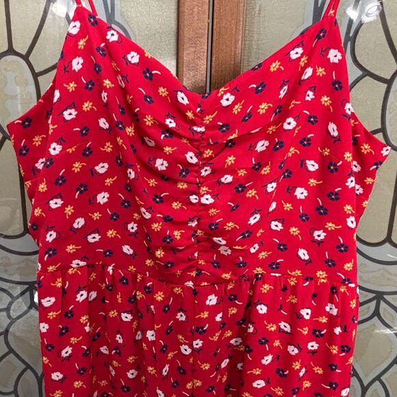 Madewell Tall Ruched Wide-Leg Jumpsuit in Prairie Posies Size 6 - Picture 5 of 10